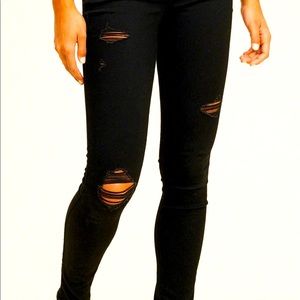 Hollister High-rise Super Skinny Black Jeans